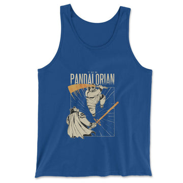 The Pandalorian Men/Unisex Tank in True Royal color